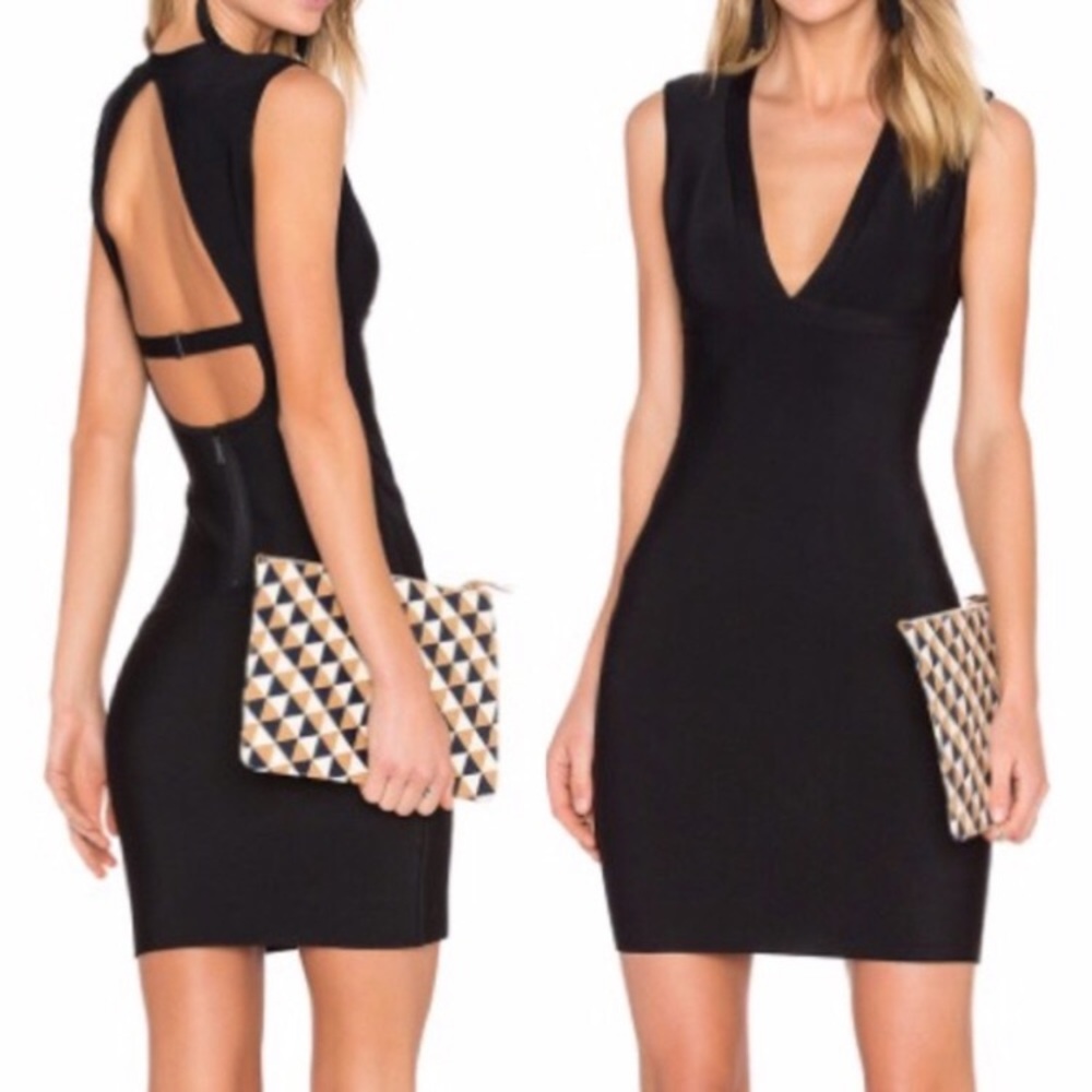 BCBG black mini dress